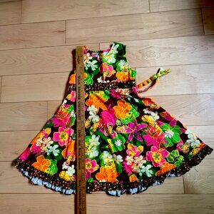 Blueberries bled print dress